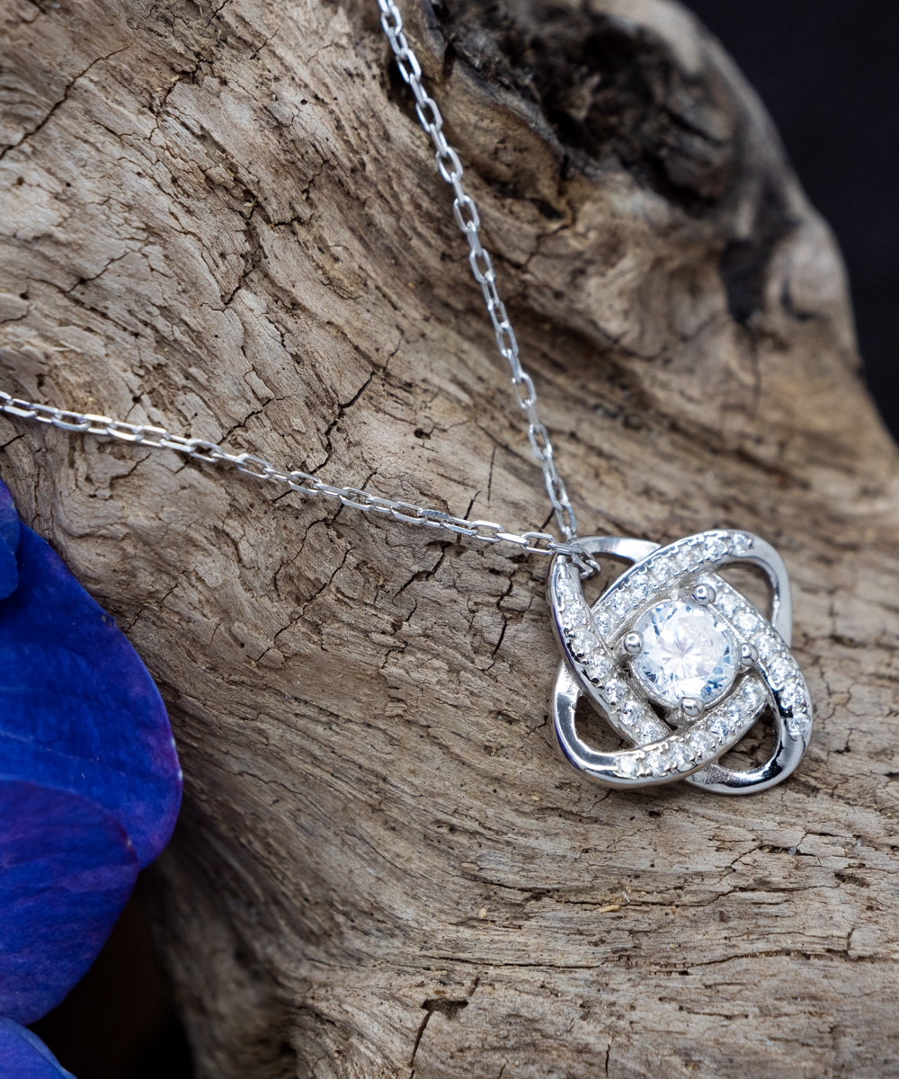 You Are Everything Beautiful Love Knot Silver Gold Necklace