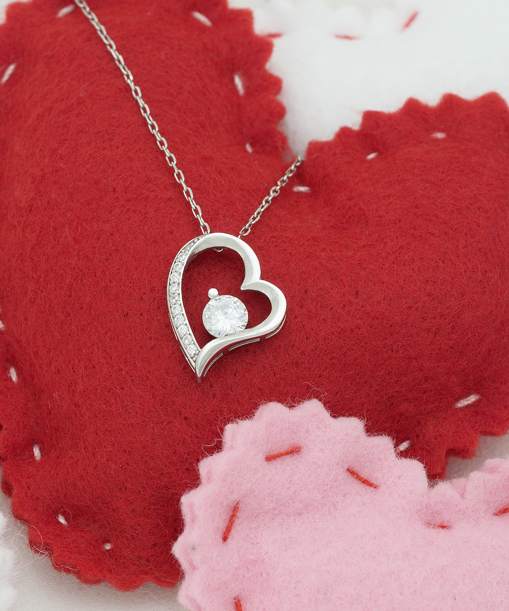 You Are Everything Beautiful Solitaire Crystal Heart Necklace