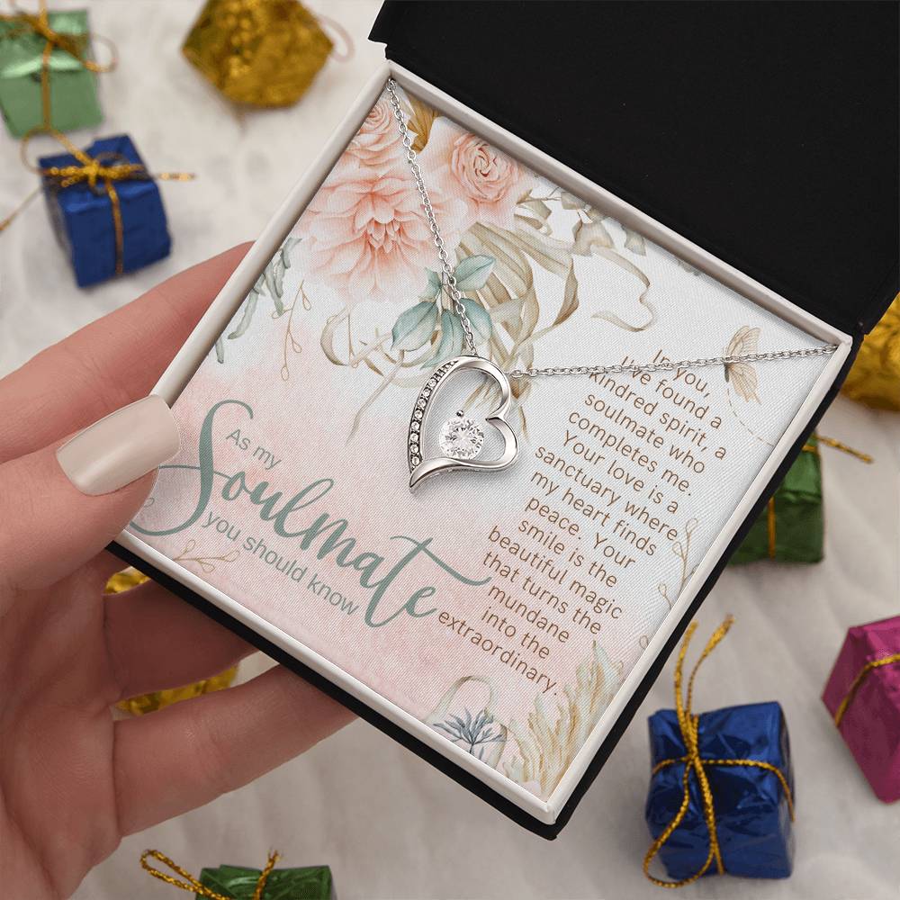 Kindred Spirit Forever Love Stainless Steel Heart Necklace