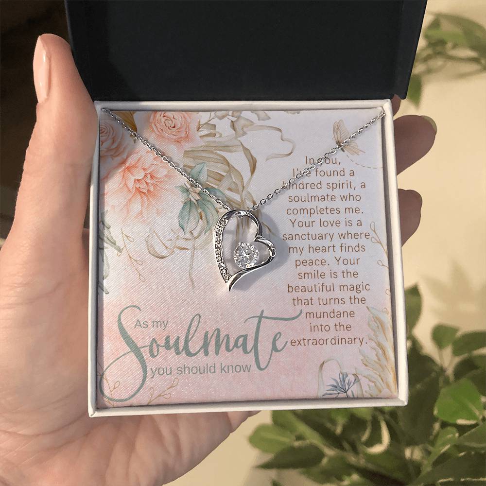 Kindred Spirit Forever Love Stainless Steel Heart Necklace