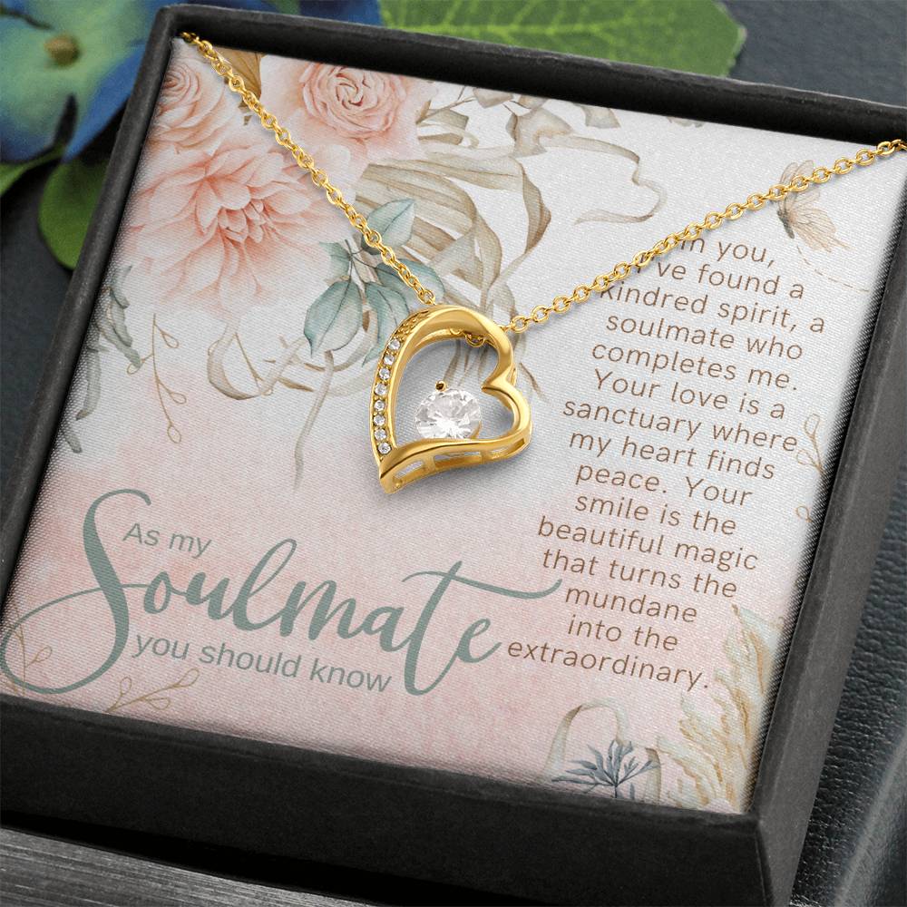 Kindred Spirit Forever Love Stainless Steel Heart Necklace