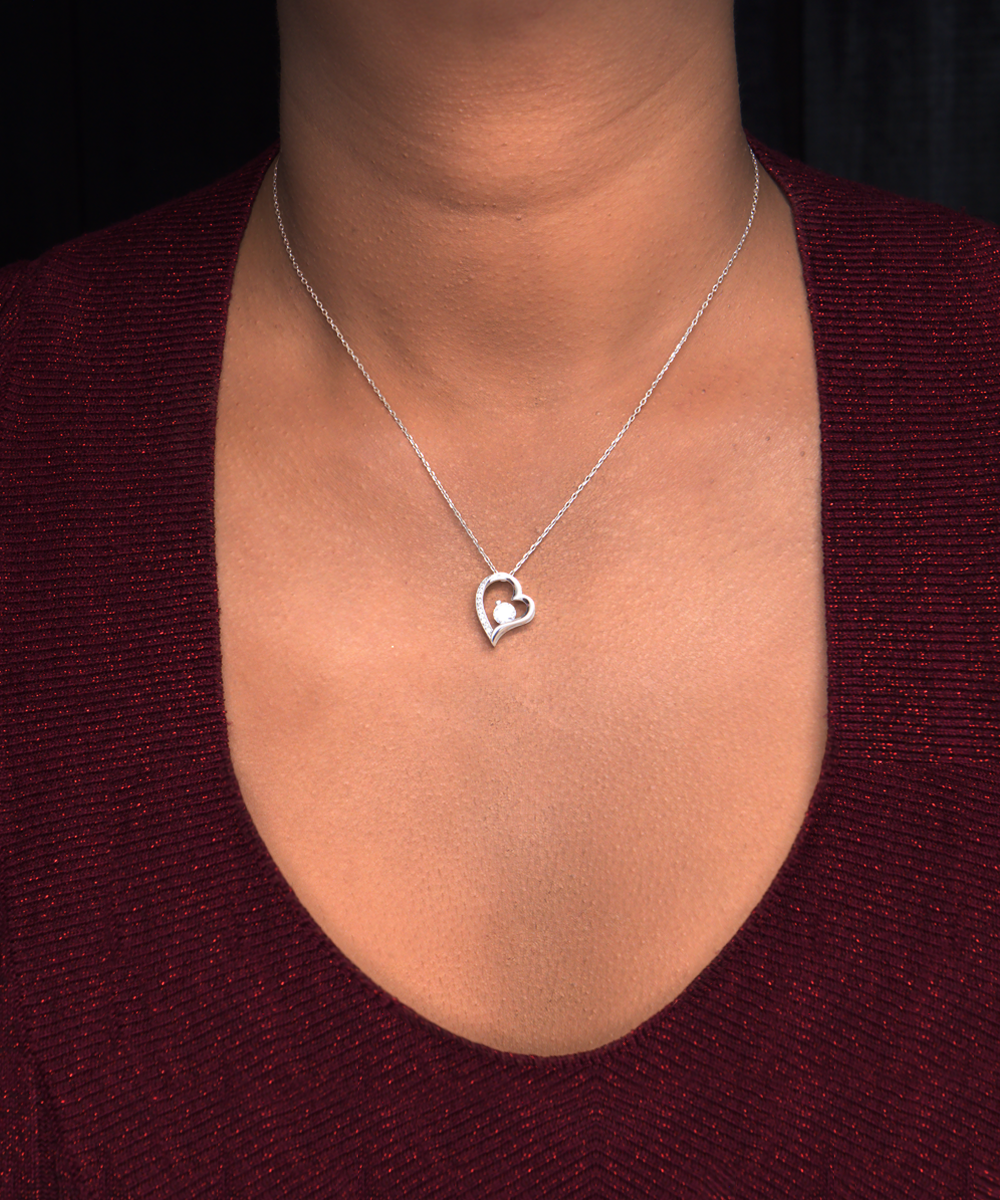 You Are Everything Beautiful Solitaire Crystal Heart Necklace