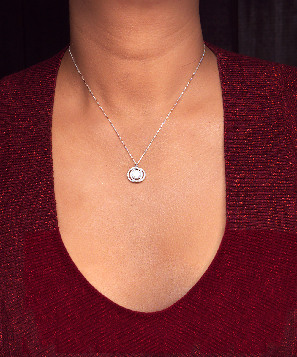 You Are Everything Beautiful Double Crystal Necklace